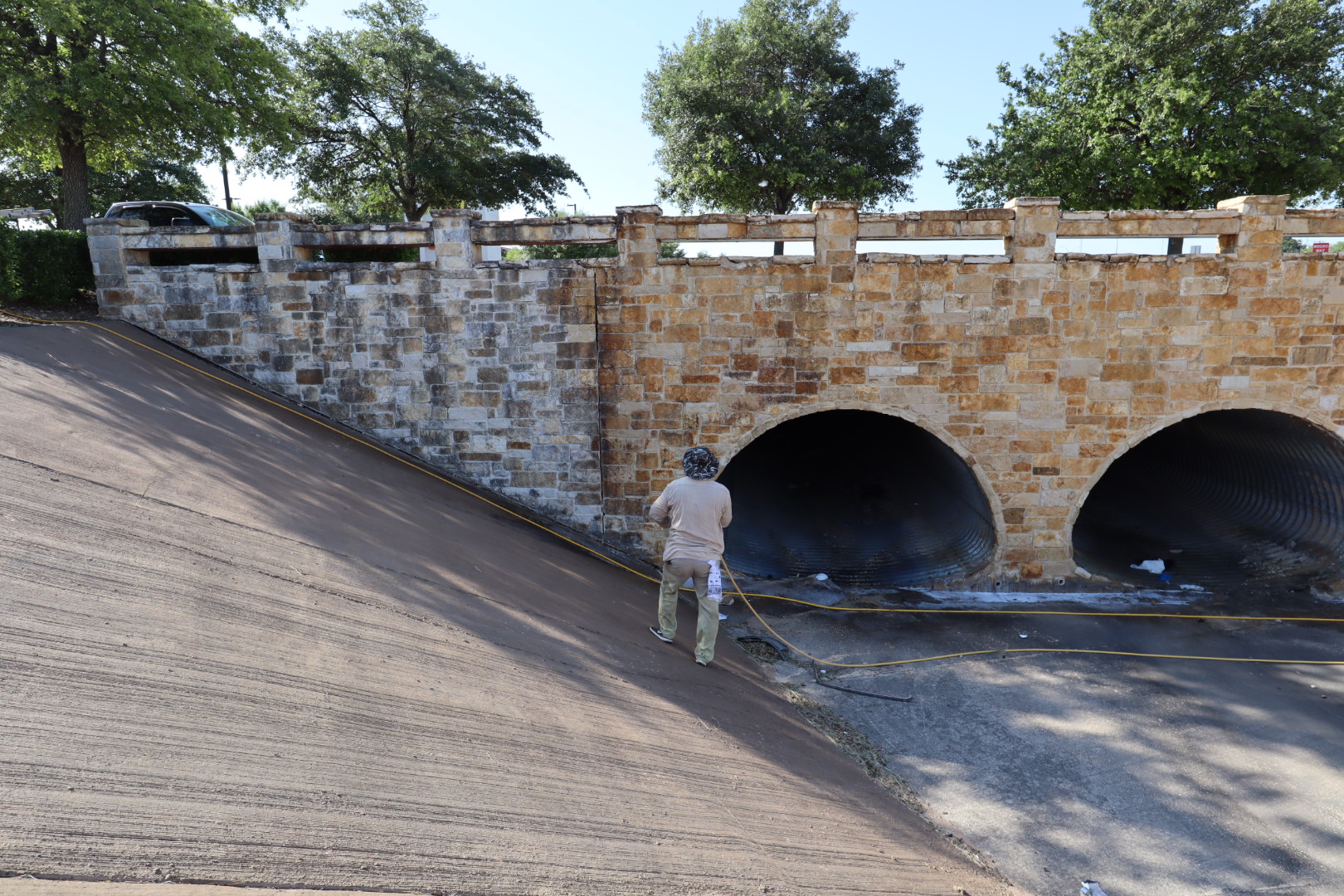 HOA neighborhood community wall pressure washing San Antonio